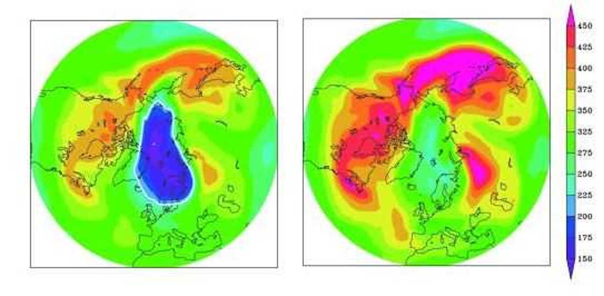 Mapa actual de como esta la capa ozono
